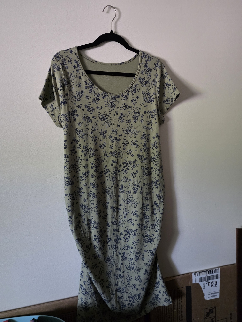 Isabel Maternity by Ingrid & Isabel Olive Green Dress with Navy Detail